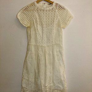 Madewell Eyelet Hideaway Dress White